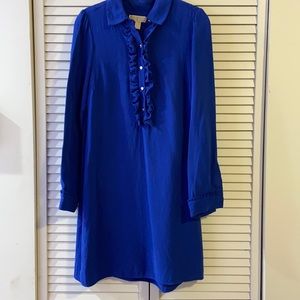 Gorgeous Royal Blue 100% silk MK dress